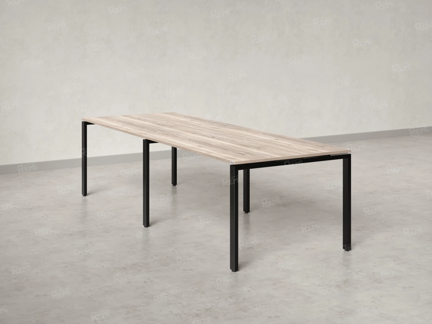 Cтол для переговоров, на П-образном каркасе 2300x1400x750 RM080-230x140 Дуб Маувелла/Черный