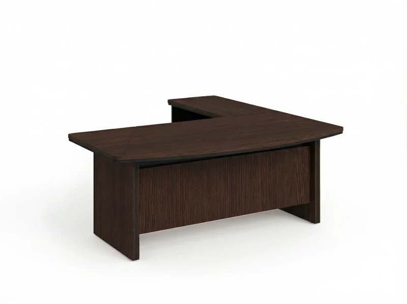 BRL RB070-200x200L Стол руководителя угловой L с тумбой 2 ящика 2000х2000х760 Венге/Черный