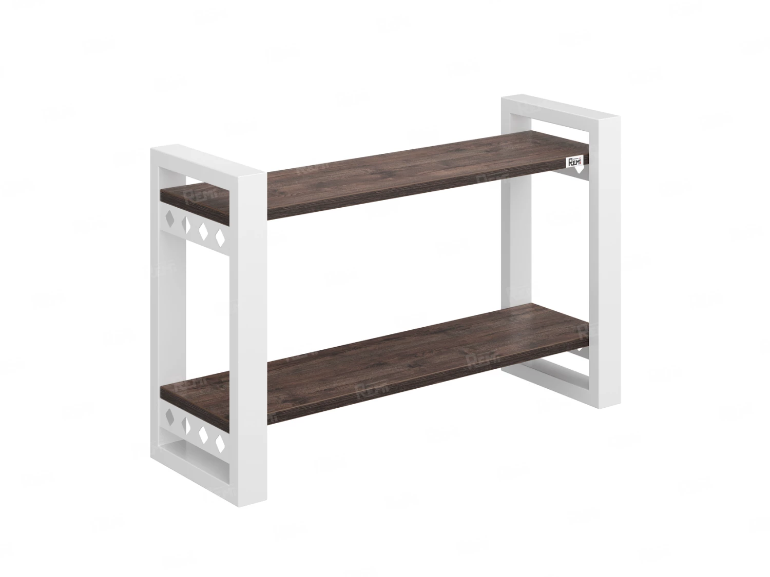 Полка настенная 900x300x500 RM194-90x30 Дуб Апрельский шоколад/Белый