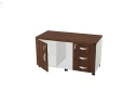 BRL RB034-110х56 Сервисная тумба для копировальной техники 1100х560х740 Орех Вармия/Белый