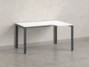 Стол угловой, П-опора, правый 1600x700/900x750, RM052-16x7-9 Белый/Серый