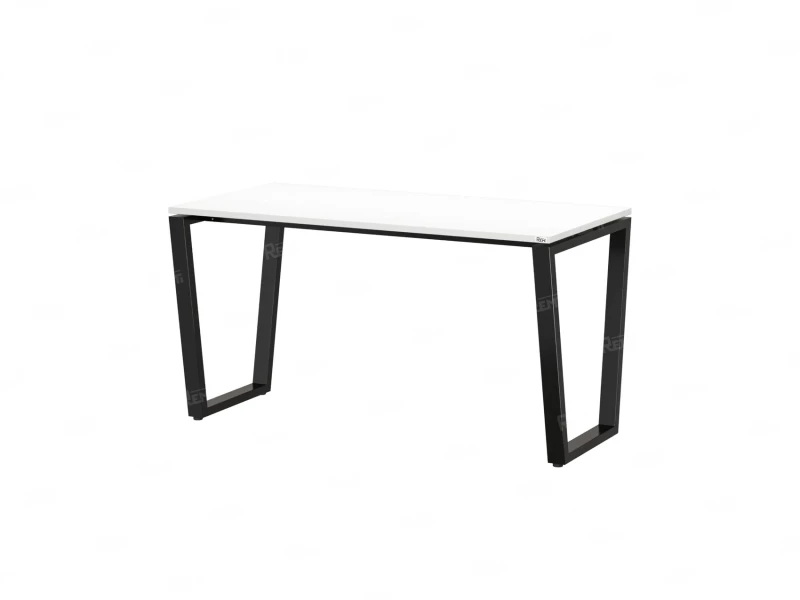 Стол прямой на U-образных опорах 1200x700x750 RM003-12x7 Белый/Черный