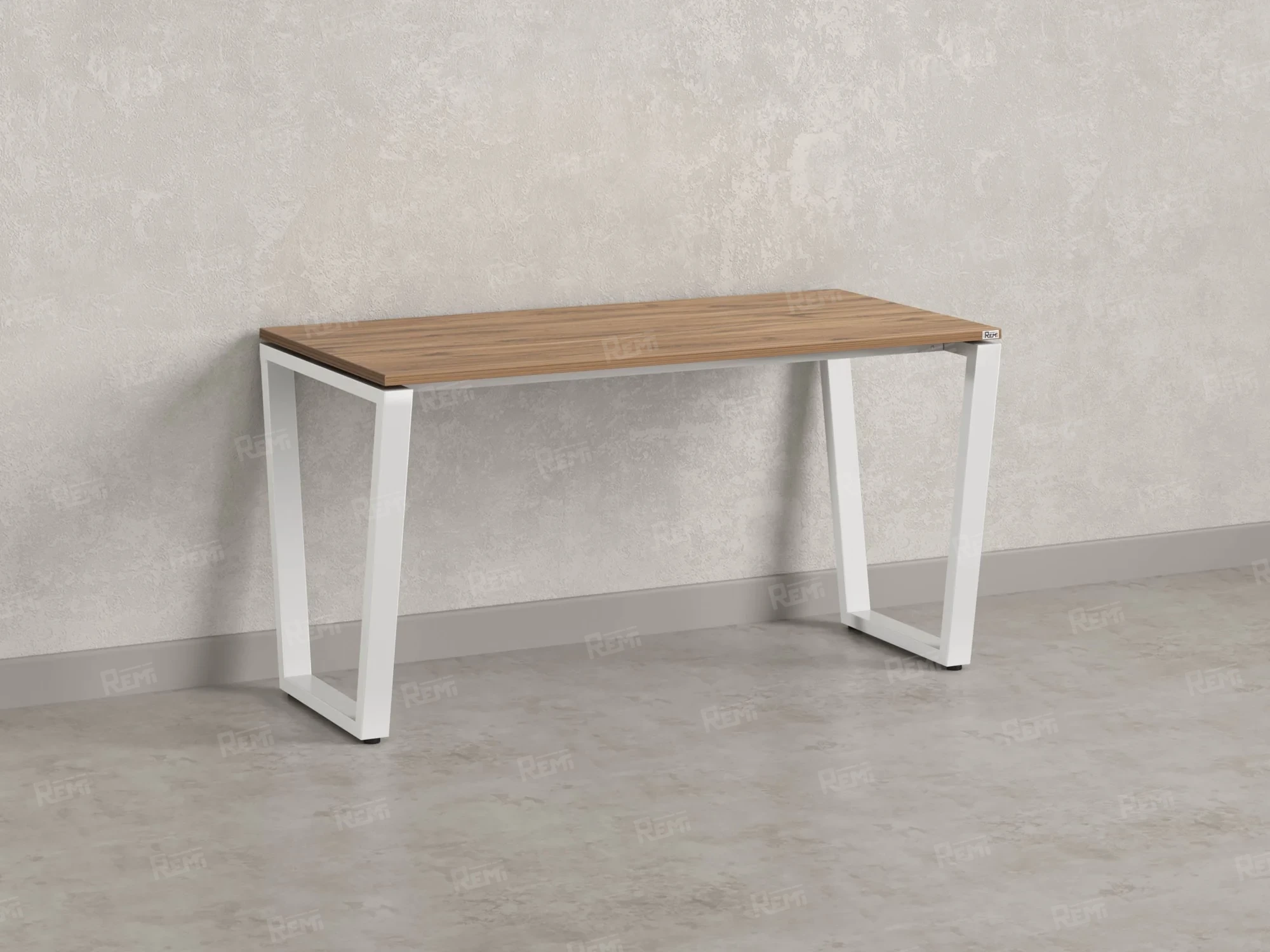 Стол прямой на U-образных опорах 1600x700x750 RM003-16x7 Дуб Юстус/Белый