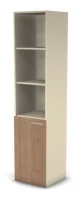 Шкаф узкий, RAC058 полуоткрытый левый 45,1x44,8x198,2см Акация Шеффилд/Кашемир, Серия Аккорд / Accord. Серия Аккорд / Accord. Серия Аккорд / Accord