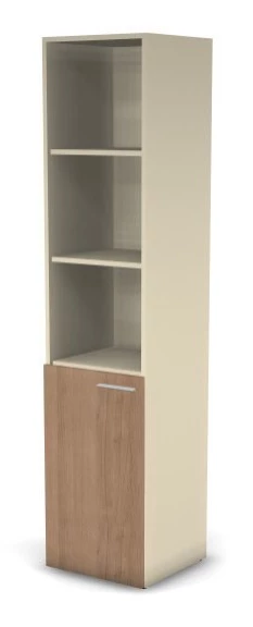 Шкаф узкий, RAC058 полуоткрытый левый 45,1x44,8x198,2см Акация Шеффилд/Кашемир, Серия Аккорд / Accord. Серия Аккорд / Accord. Серия Аккорд / Accord