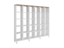 Стеллаж, 30 ячеек 2250х370х1980 RM143-225x37 Дуб Юстус/Белый