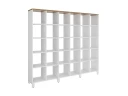 Стеллаж, 30 ячеек 2250х370х1980 RM143-225x37 Дуб Юстус/Белый