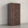 Гардероб, на регулируемых опорах, штанга, 1 полка 900x600x1800 RM159-90x60 Дуб Апрельский шоколад/Серый