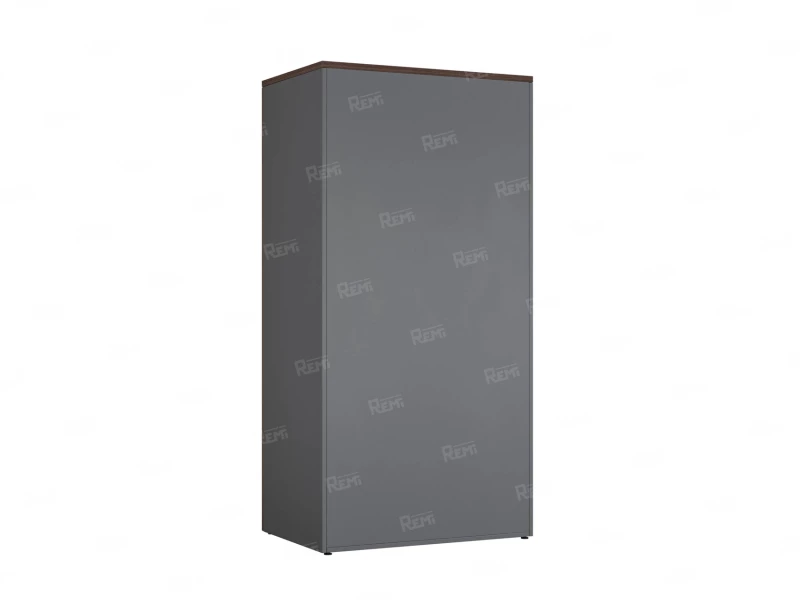 Гардероб, на регулируемых опорах, штанга, 1 полка 900x600x1800 RM159-90x60 Дуб Апрельский шоколад/Серый