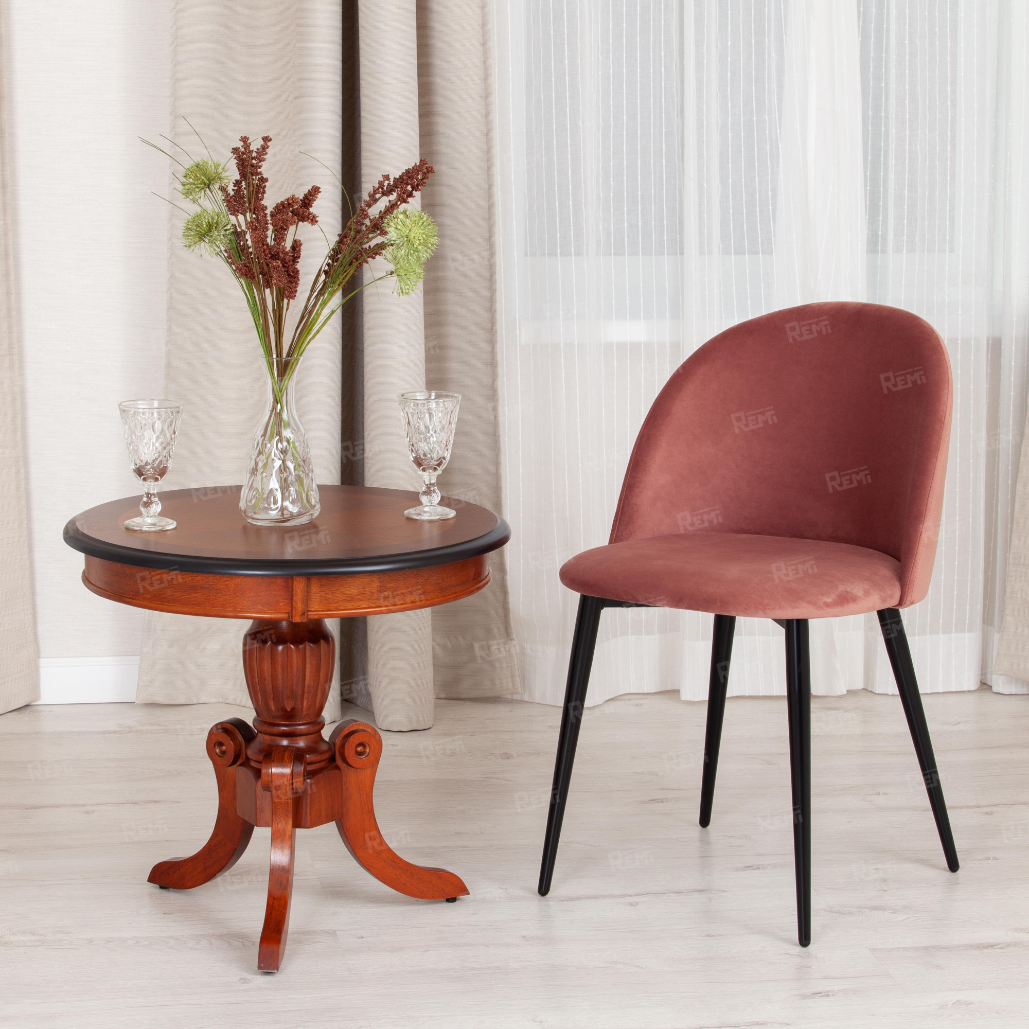 Стул MONRO (mod. 710 Коралловый/Коралловый, Ткань (арт. 15347)