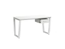 Стол прямой с подвесной тумбой, U-опора 1800x600x750 RM034-18x6 Белый/Белый