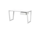Стол прямой с подвесной тумбой, U-опора 1800x600x750 RM034-18x6 Белый/Белый