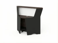 BRL RB080-99х99 Модуль угловой, высокий 994х994х1175 Венге/Черный