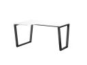 Стол угловой, U-опора, левый 1600x700/900x750, RM051-16x7-9 Белый/Черный