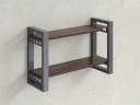Полка настенная 900x300x500 RM194-90x30 Дуб Апрельский шоколад/Серый