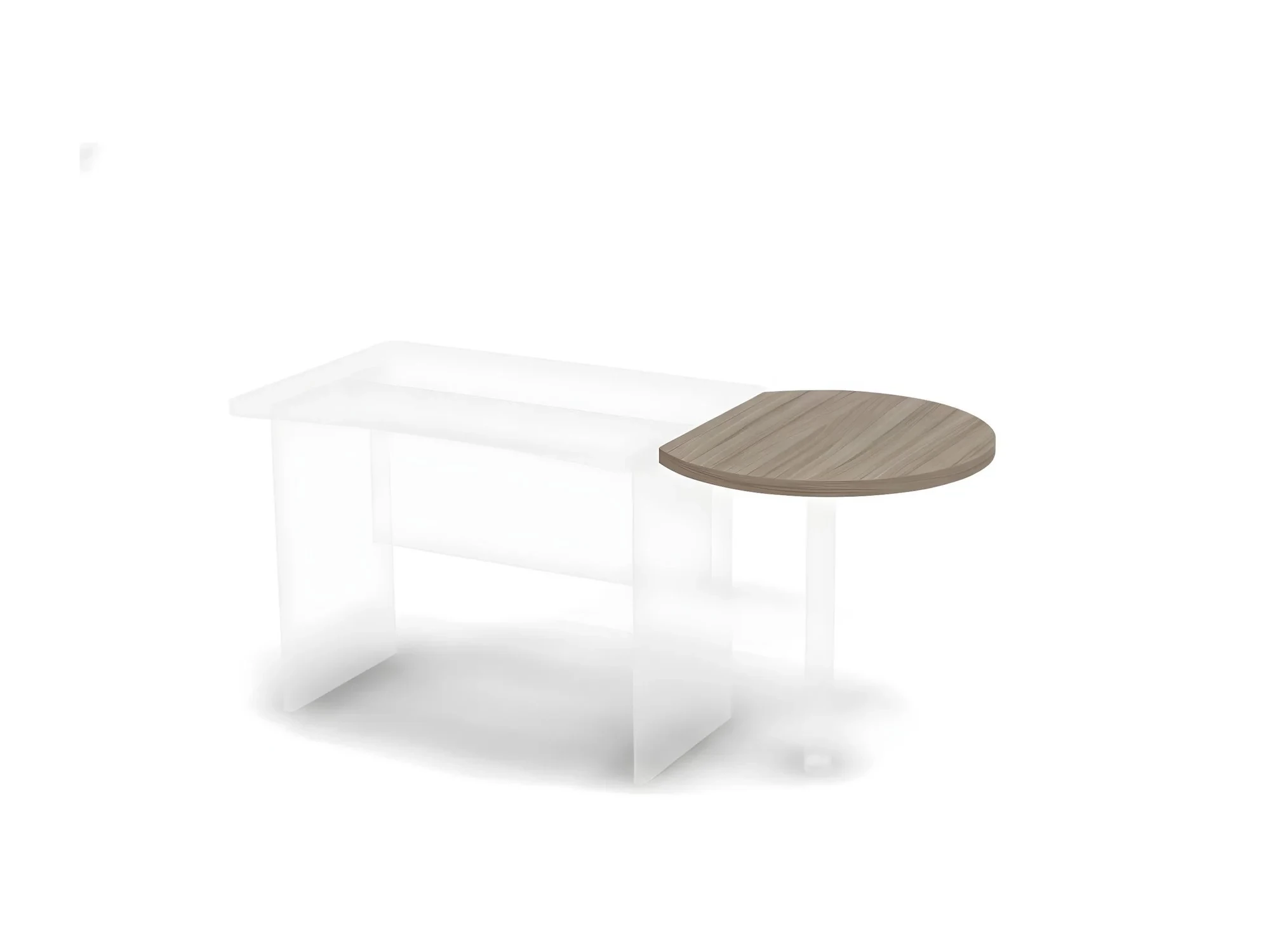 BRL RB023-70х86 Приставной элемент для стола 85 см (без опоры) 700х860х28 Дрифтвуд