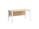 Стол прямой на П-образных опорах, экран ЛДСП 1000x600x750 RM005-10x6 Вяз Швейцарский светлый/Белый