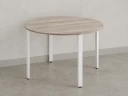 Круглый стол на П-образных опорах 1300x1300x750 RM186-13x13 Дуб Маувелла/Белый