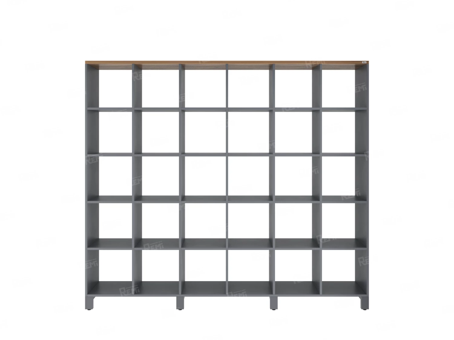 Стеллаж, 30 ячеек 2250х370х1980 RM143-225x37 Дуб Юстус/Серый