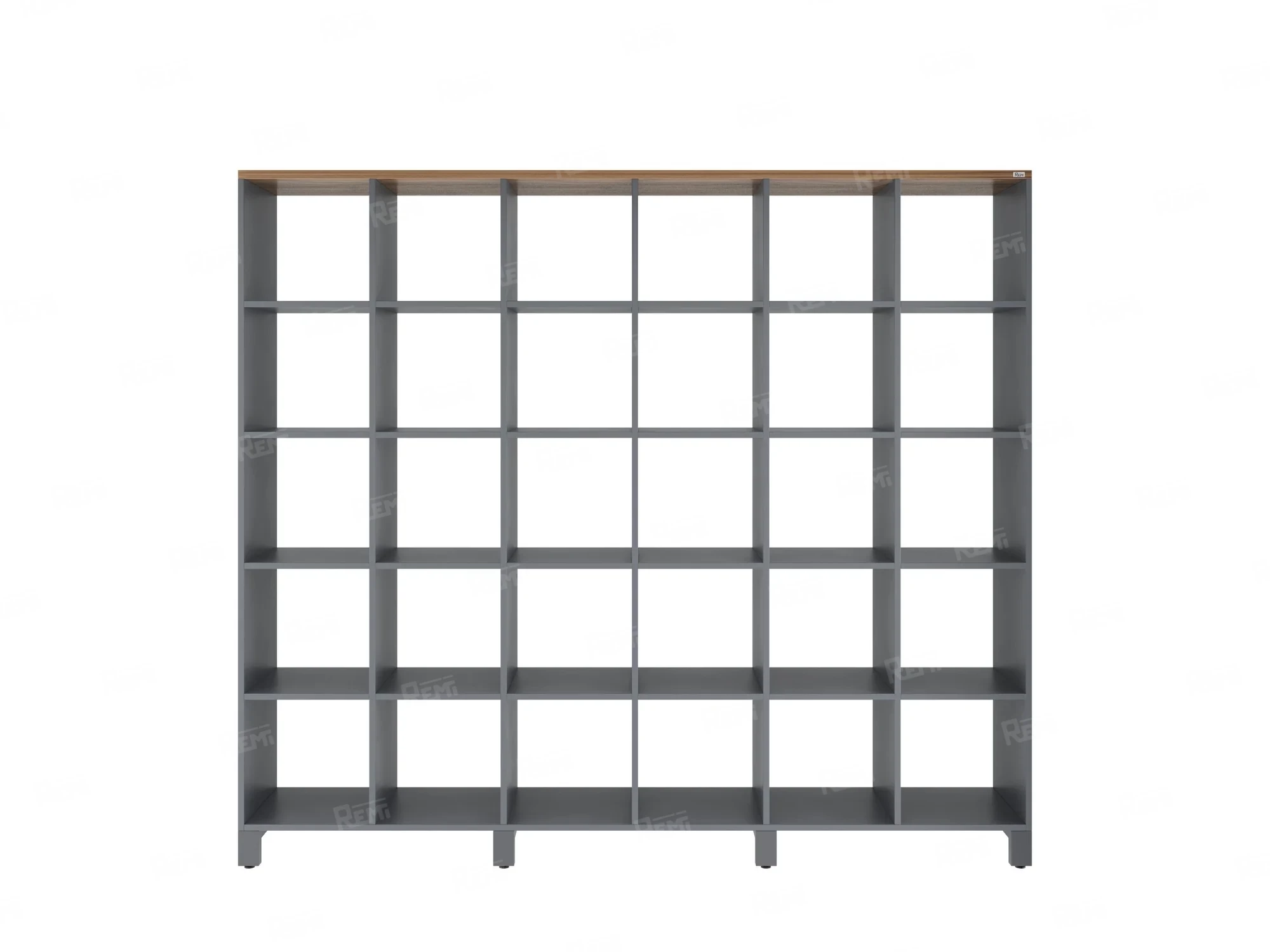Стеллаж, 30 ячеек 2250х370х1980 RM143-225x37 Дуб Юстус/Серый