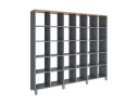 Стеллаж, 30 ячеек 2250х370х1980 RM143-225x37 Дуб Юстус/Серый