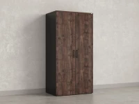 Гардероб, на регулируемых опорах, штанга, 1 полка 900x600x1800 RM159-90x60 Дуб Апрельский шоколад/Черный