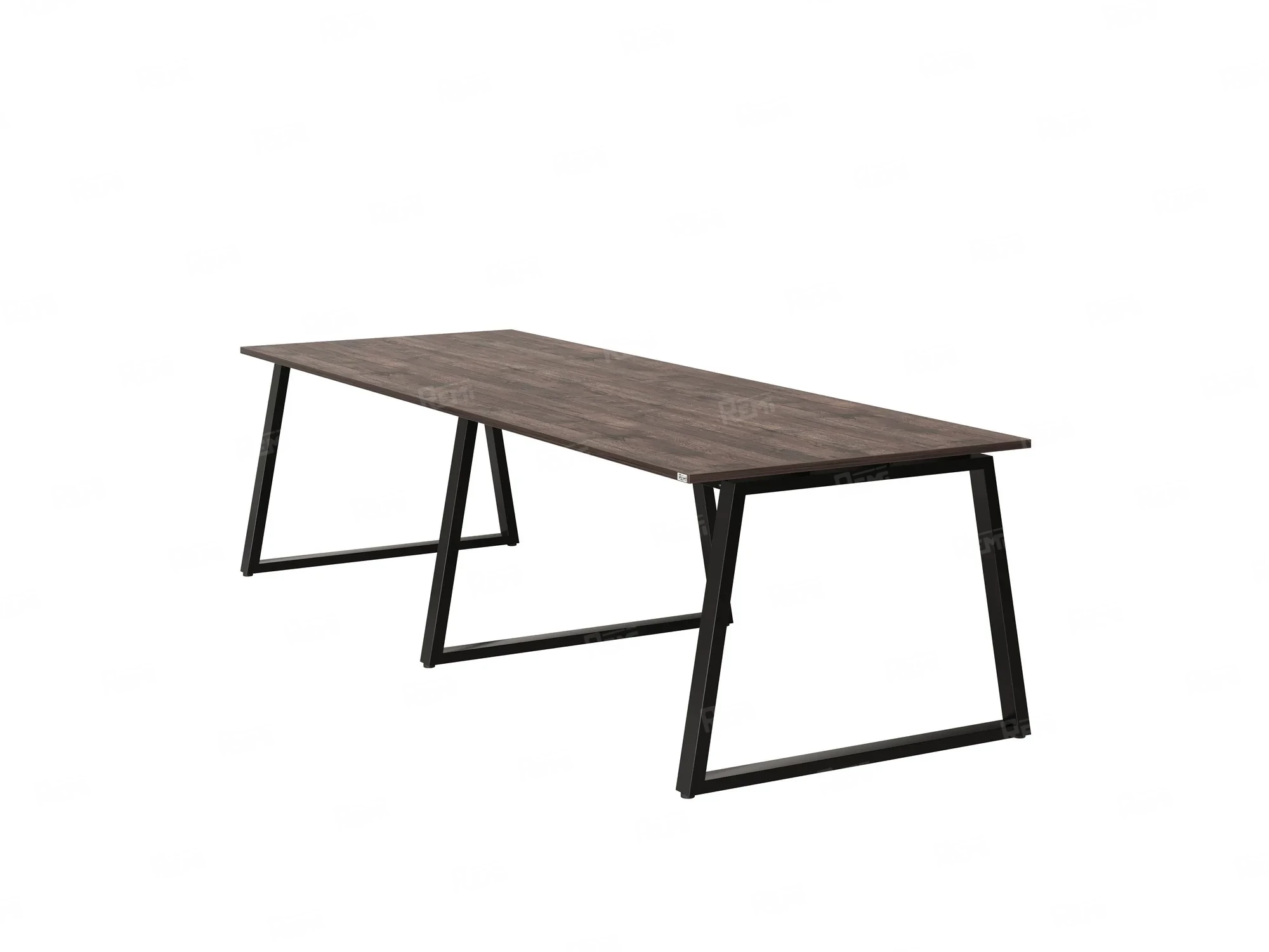 Cтол для переговоров, на A-обазном каркасе 2500x1200x750 RM083-250x120 Дуб Апрельский шоколад/Черный