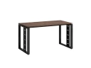 Стол прямой на О-образных опорах 1200x800x750 RM040-12x8 Дуб Апрельский шоколад/Черный
