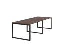 Cтол для переговоров, на О-обазном каркасе 2000x1650x750 RM081-200x165 Дуб Апрельский шоколад/Черный