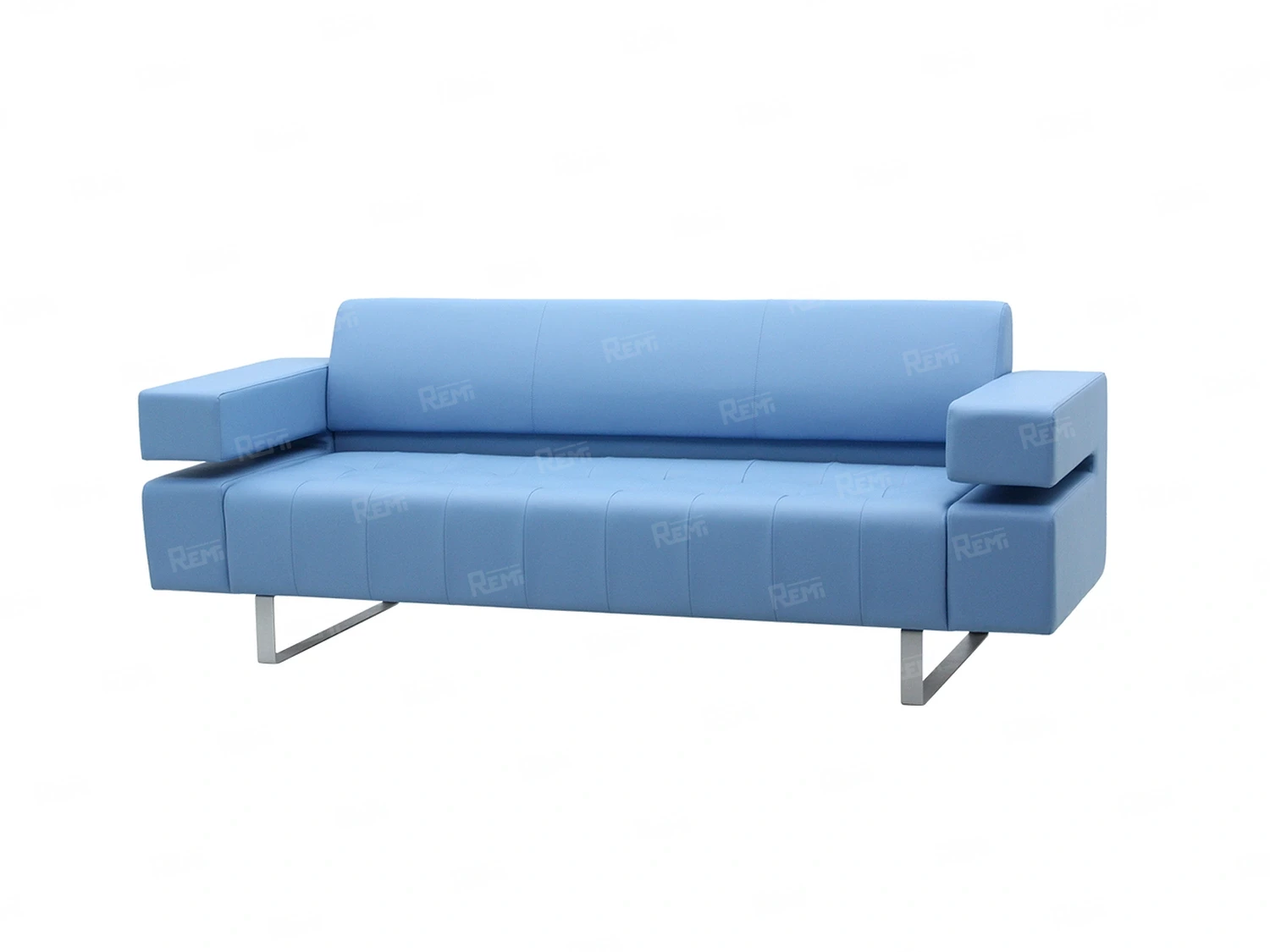 Диван Посейдон на 3 места цвет Голубой