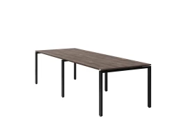 Cтол для переговоров, на П-образном каркасе 2100x1450x750 RM080-210x145 Дуб Апрельский шоколад/Черный