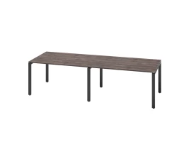 Cтол для переговоров, на П-образном каркасе 2400x1400x750 RM080-240x140 Дуб Апрельский шоколад/Черный