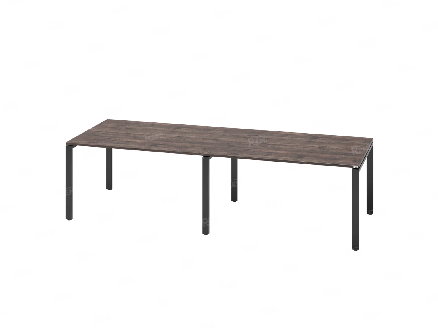 Cтол для переговоров, на П-образном каркасе 2400x1400x750 RM080-240x140 Дуб Апрельский шоколад/Черный