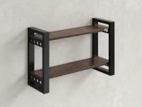 Полка настенная 900x300x500 RM194-90x30 Дуб Апрельский шоколад/Черный