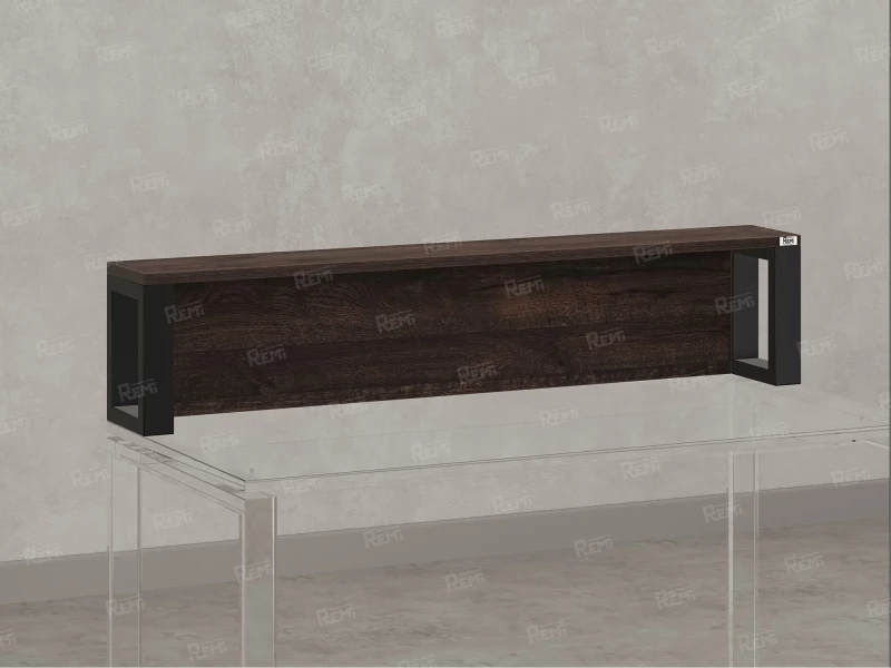 Надстройка для стола 1000x200x300 RM208-100x40 Дуб Апрельский Шоколадный/Черный