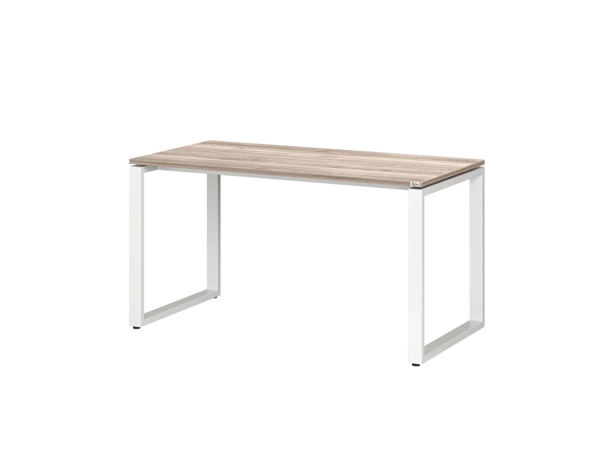 Стол прямой на O-образных опорах 800x600x750 RM002-8x6 Дуб Маувелла/Белый