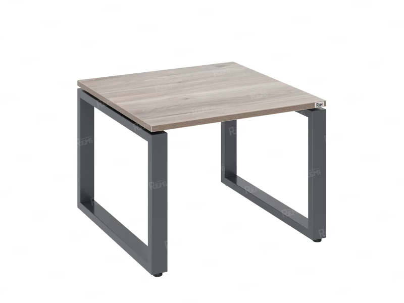 Журнальный стол с полкой 700x700x550 RM182-7x7 Дуб Маувелла/Серый