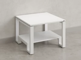 Журнальный стол с полкой 900x600x550 RM181-9x6 Белый/Белый