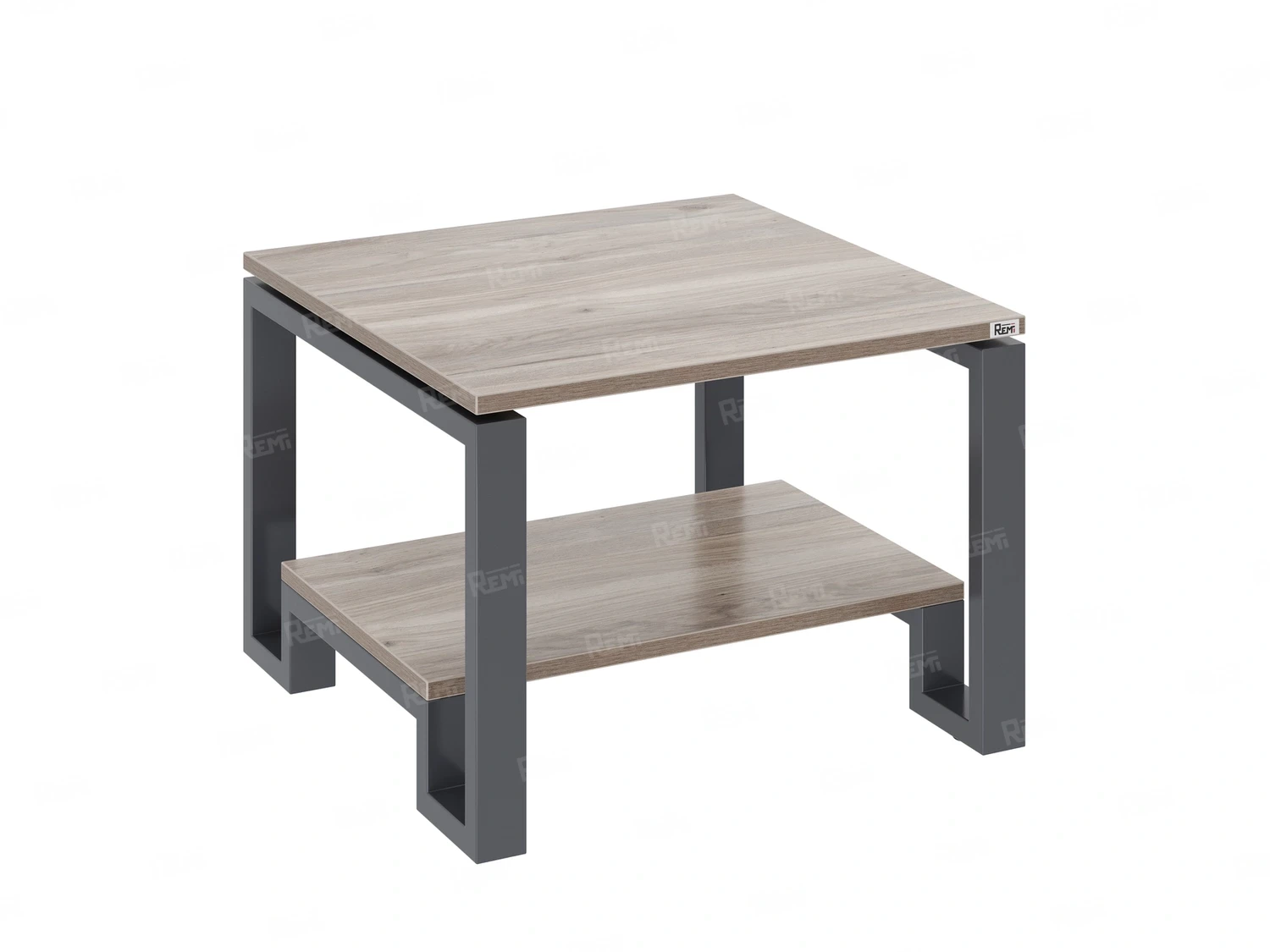 Журнальный стол с полкой 900x800x550 RM181-9x8 Дуб Маувелла/Серый