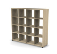 Стеллаж 4 RE165 уровня 160,2x41x149 см Акация светлый/Акация светлый, Серия Еврова | Europe
