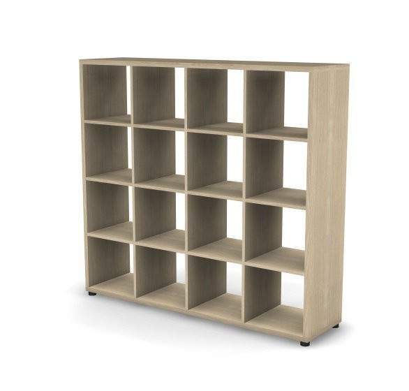 Стеллаж 4 RE165 уровня 160,2x41x149 см Акация светлый/Акация светлый, Серия Еврова | Europe