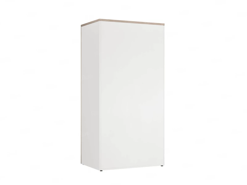 Гардероб, на регулируемых опорах, штанга, 1 полка 900x600x1800 RM159-90x60 Дуб Маувелла/Белый