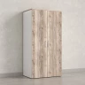 Гардероб, на регулируемых опорах, штанга, 1 полка 900x600x1800 RM159-90x60 Дуб Маувелла/Белый