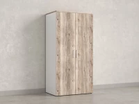 Гардероб, на регулируемых опорах, штанга, 1 полка 900x600x1800 RM159-90x60 Дуб Маувелла/Белый