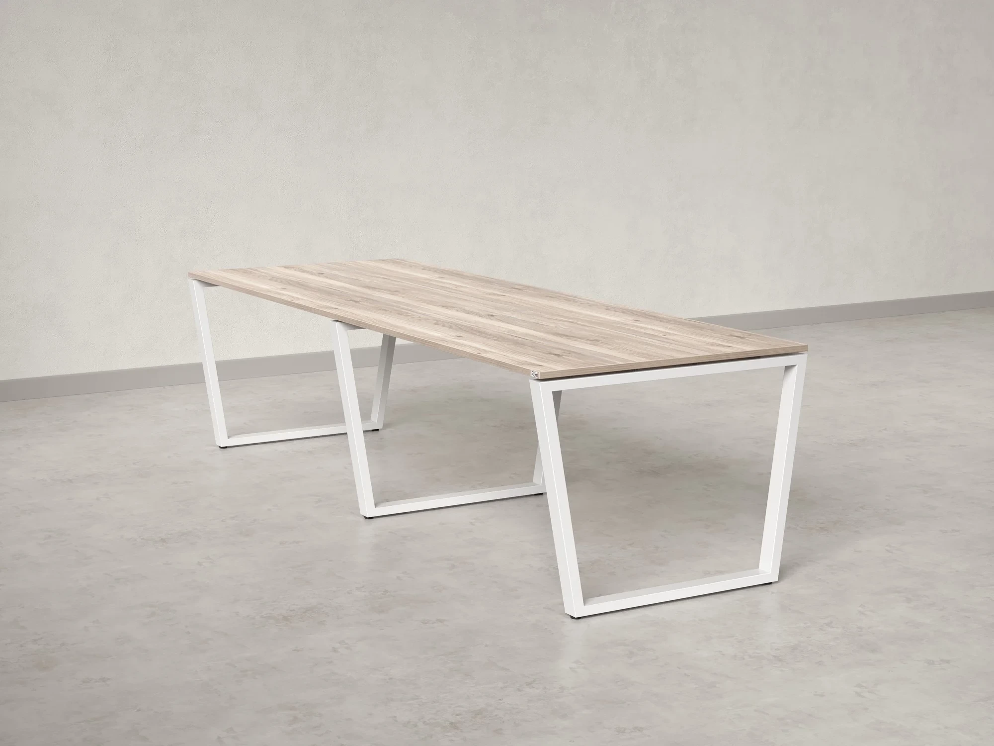 Cтол для переговоров, на V-обазном каркасе 2000x1200x750 RM082-200x120 Дуб Маувелла/Белый