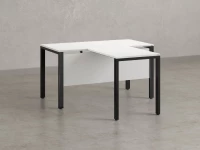 Стол с брифингом на П-образных опорах с экраном ЛДСП RM044-16x7 1600x2300x750 Белый/Черный