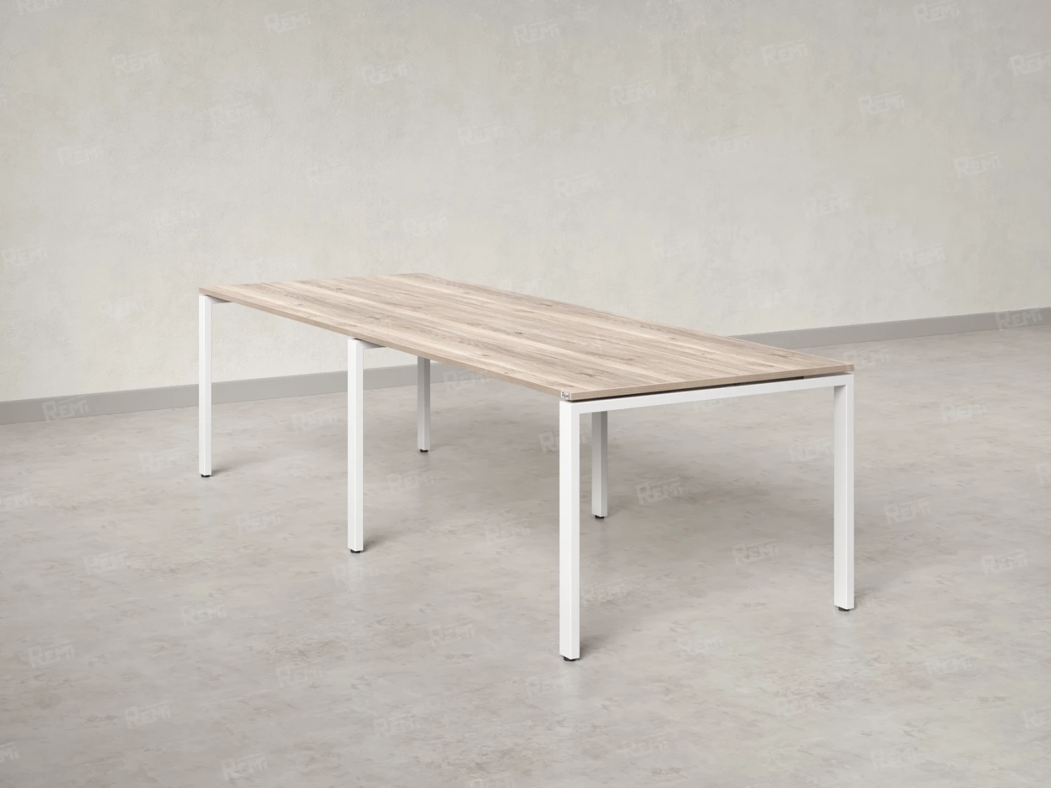 Cтол для переговоров, на П-образном каркасе 2100x1450x750 RM080-210x145 Дуб Маувелла/Белый