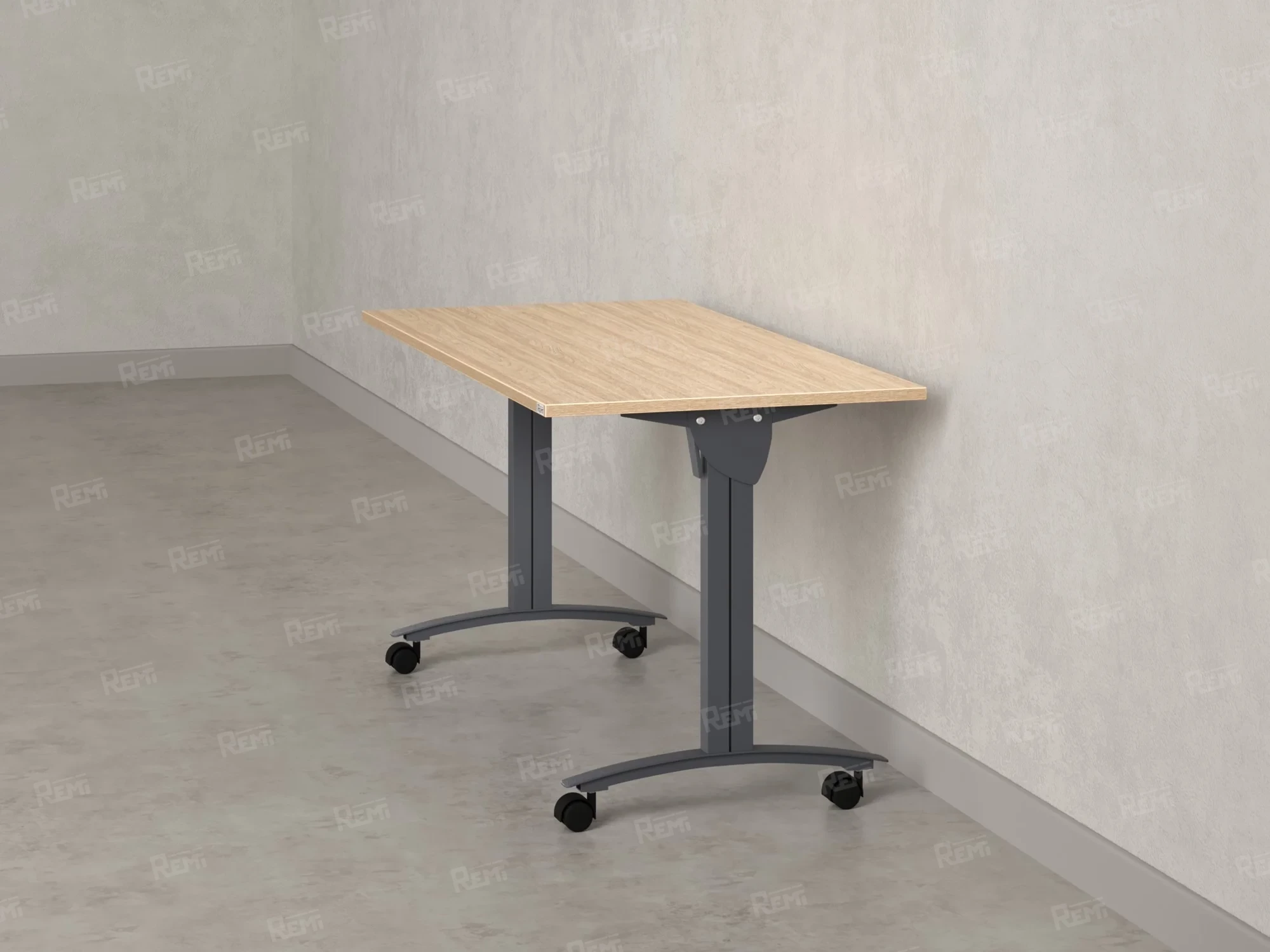 Стол складной, мобильный 1200x700x750 RM011-12x7 Вяз Швейцарский светлый/Серый