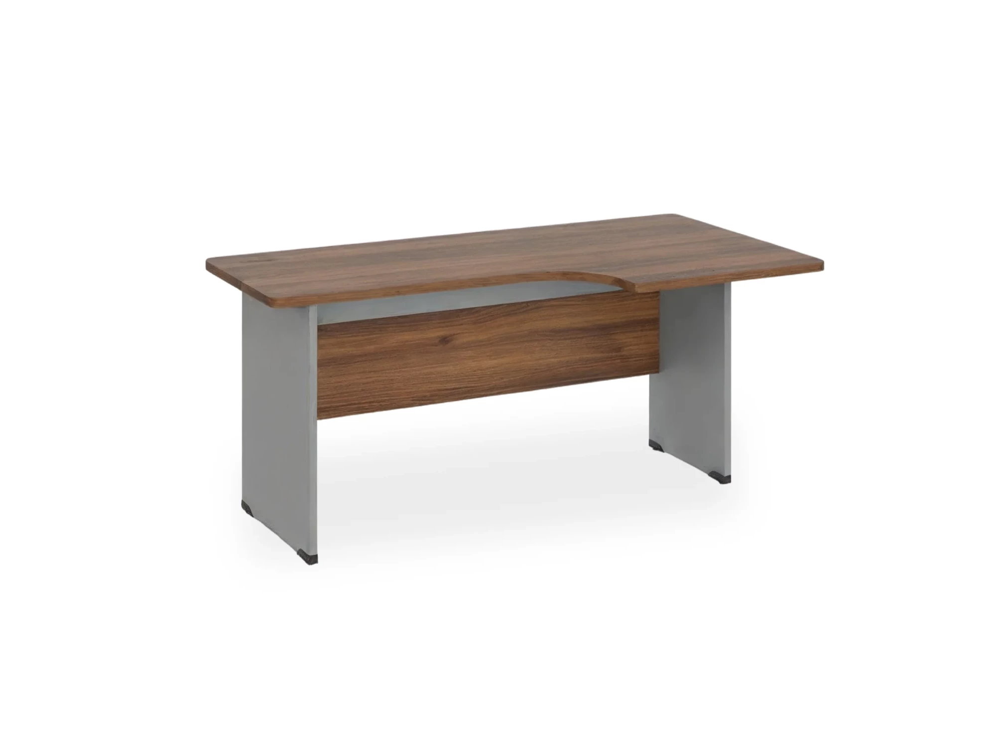 BRL RB085-160х95R Угловое рабочее место правое 1600х950х740 Орех Вармия/Серый вулкан-кий