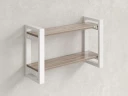 Полка настенная 900x300x500 RM194-90x30 Дуб Маувелла/Белый